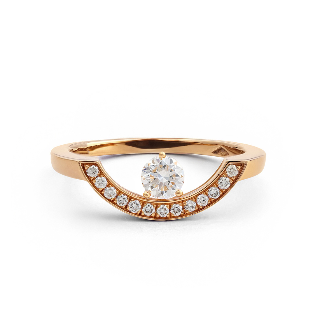 Bague_Intrepide_grand_arc_0.25ct_pavee_-_Or_rose_18k_-_diamant_ethique_-_Loyale_Paris