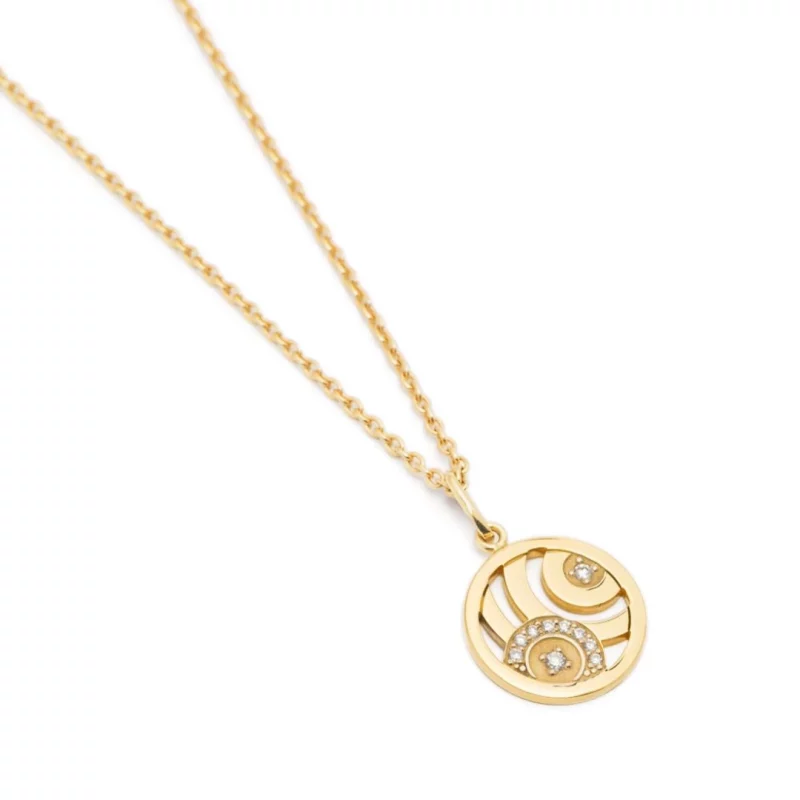 Charm Sérénité on Fine Chain - 18k yellow gold 3