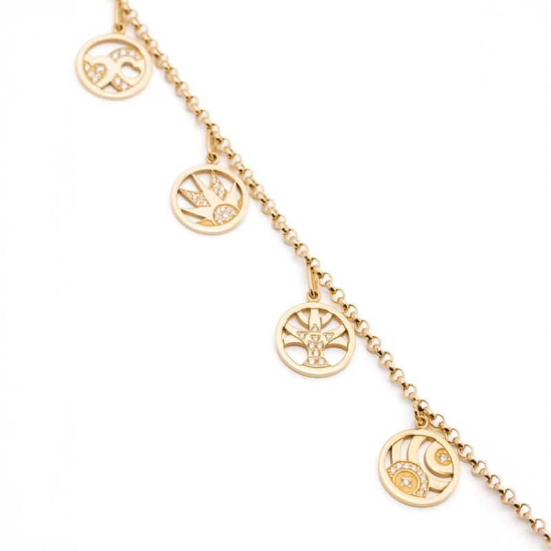 Soul Charms Necklace - 18k yellow gold 3