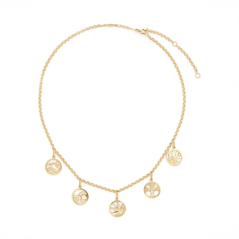 Soul Charms Necklace - 18k yellow gold 4