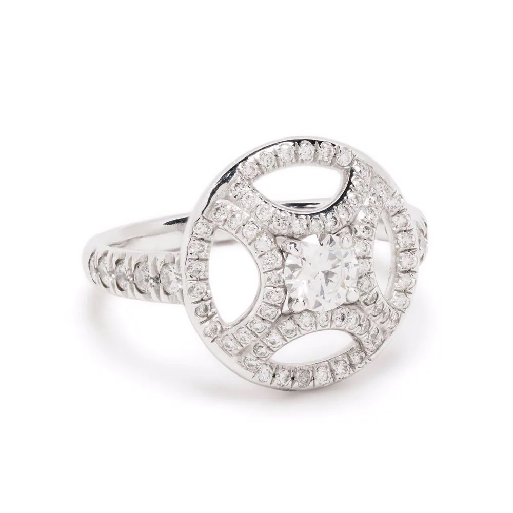 Ring Perpétuelle 025ct pavée - 18k white gold lab grown diamond Loyale Paris 1'