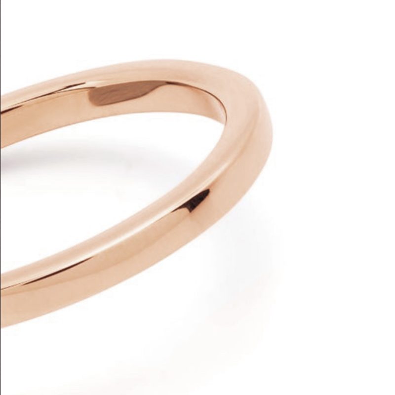 Union ring Absolu.e Ribbon 2mm - 18k rose gold 3