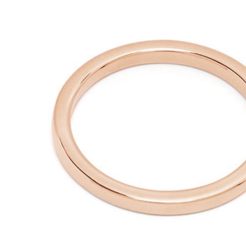 Union ring Absolu.e Ribbon 2mm - 18k rose gold 4