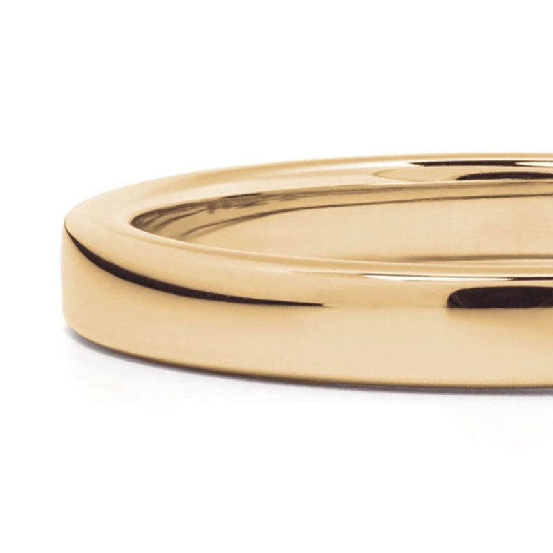 Union ring Absolu.e Ribbon 3mm - 18k yellow gold 3