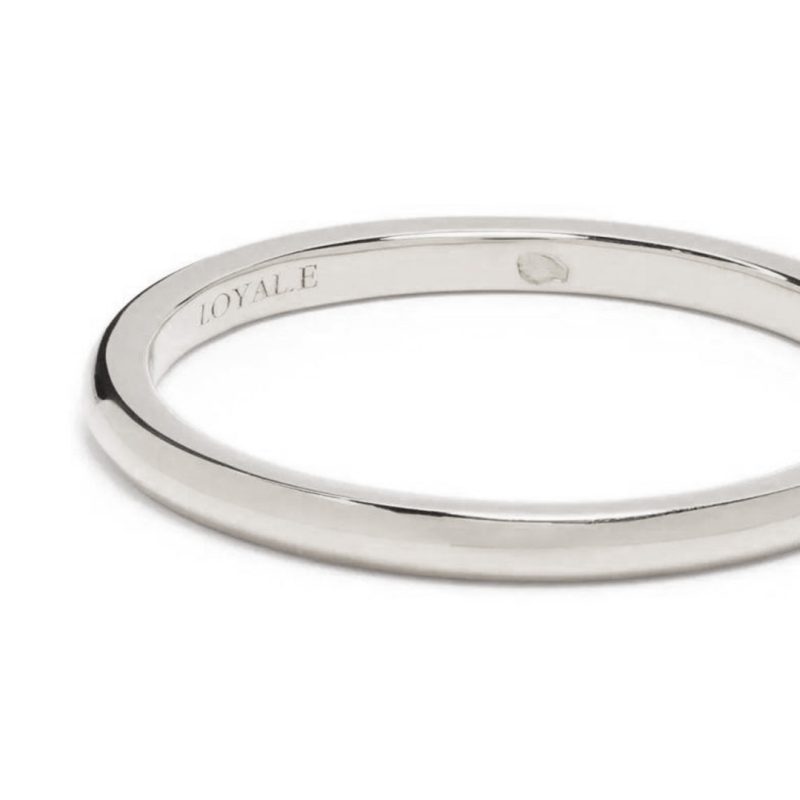 Union ring Absolu.e Signature 2mm - 18k white gold 3