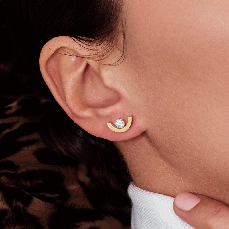 Boucles_d'oreilles_Intrepide_petit_arc_0.25ct_x2_pavee_-_Or_jaune_18k_-_diamant_ethique_-_Loyale_Paris_-_2