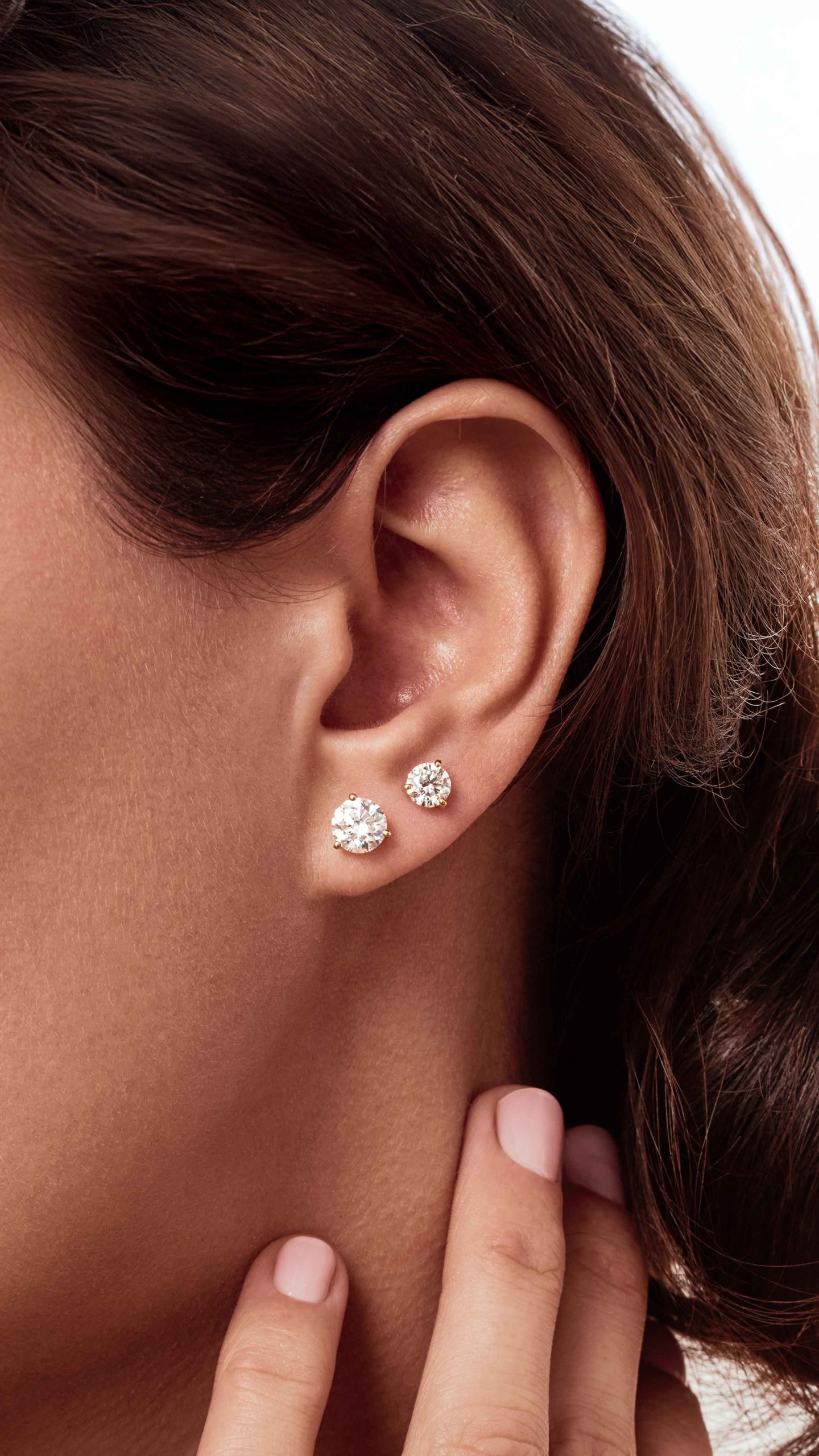 boucles d'oreilles collection pure diamant de synthèse maison de joaillerie française loyale paris